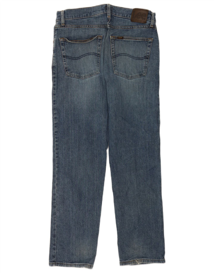 Jeans dritti Lee da uomo con vestibilità regolare, W32 L30, cotone blu