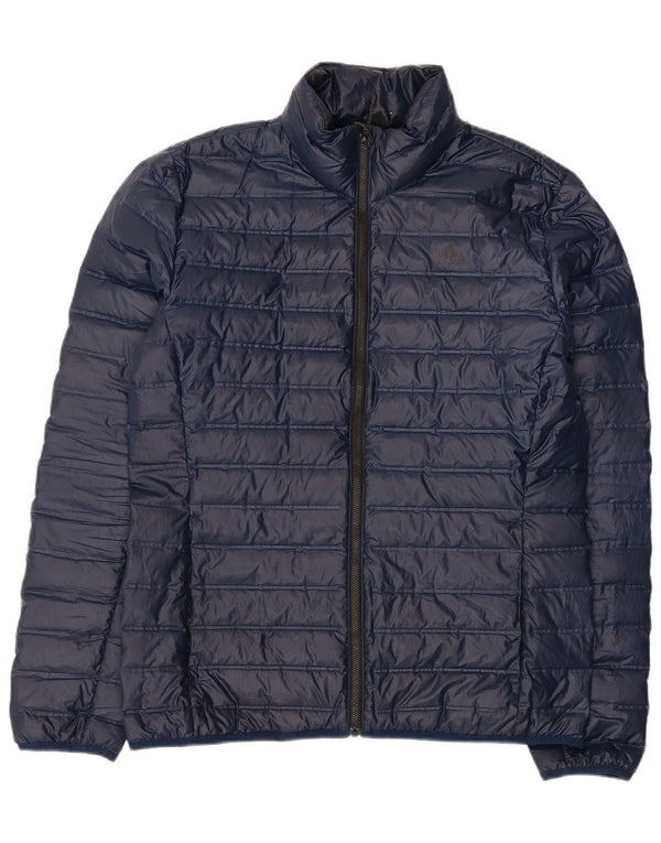 Giacca imbottita da uomo ADIDAS UK 38 medio poliestere blu navy