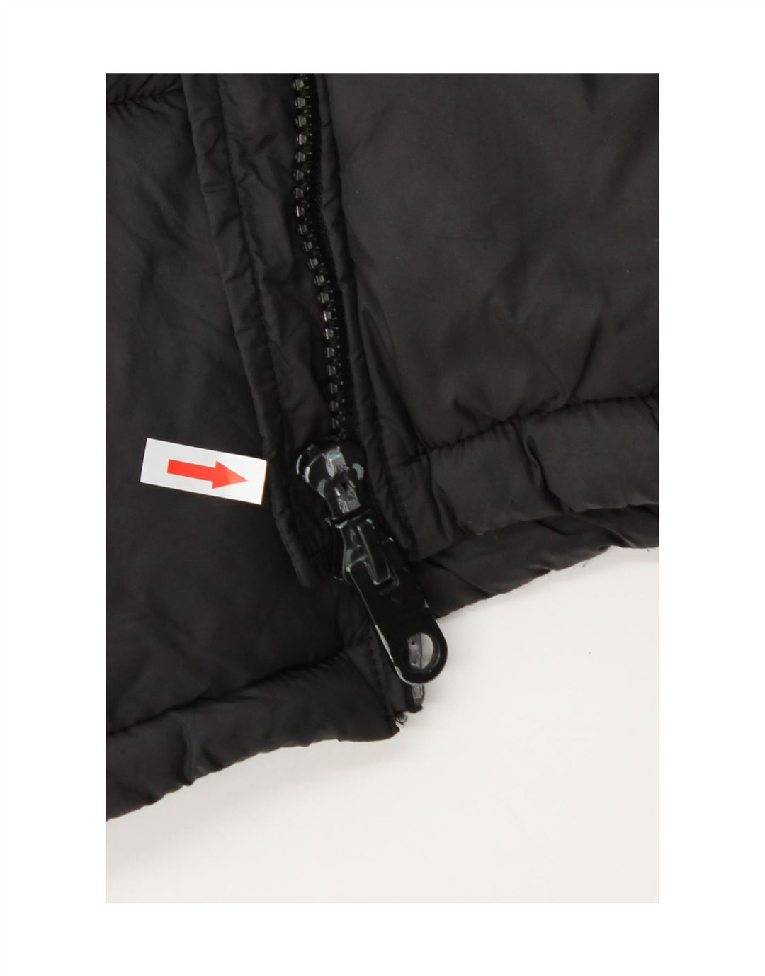 Gilet imbottito con cappuccio da donna Zara UK 14 medio nero poliestere