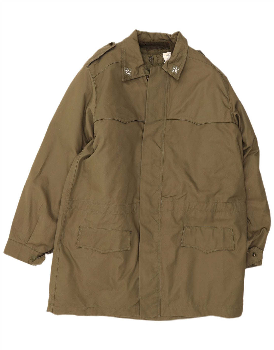 Giacca militare da uomo vintage IT 54 2XL Khaki Poliammide