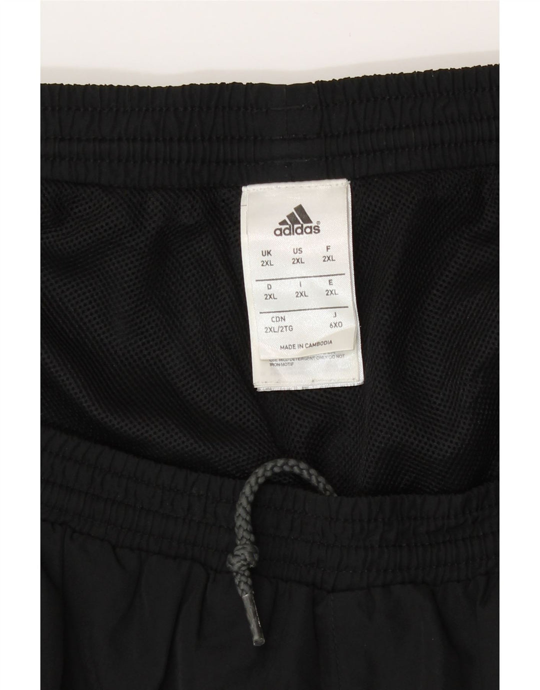 Pantaloncini sportivi da uomo Adidas 2XL Poliestere color block nero