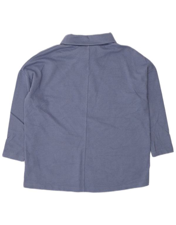 Maglione maglione oversize a collo alto da donna Cos UK 10 piccolo in lana blu