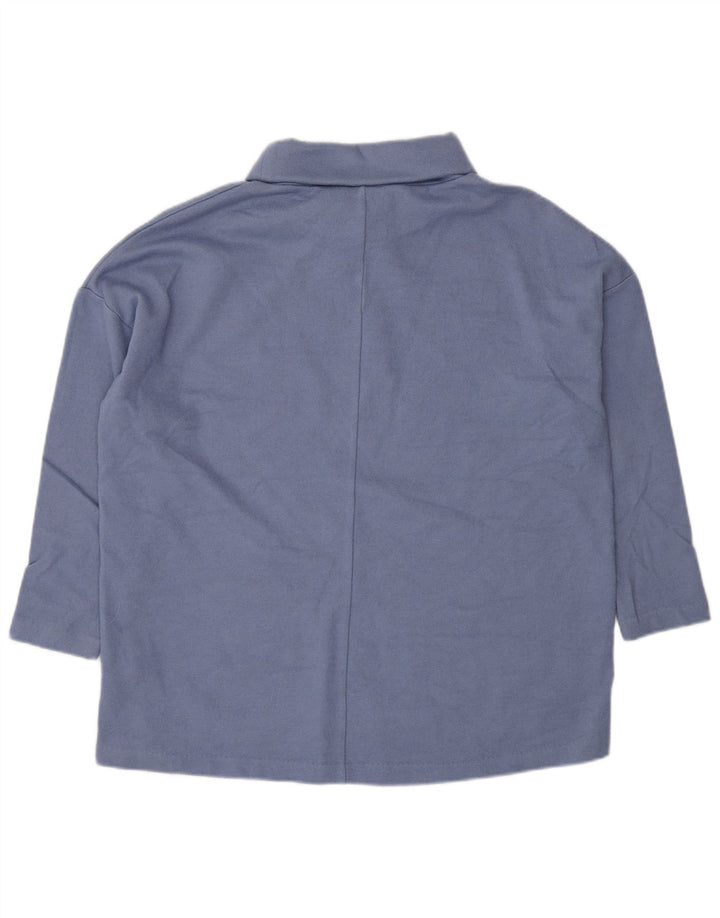 Maglione maglione oversize a collo alto da donna Cos UK 10 piccolo in lana blu