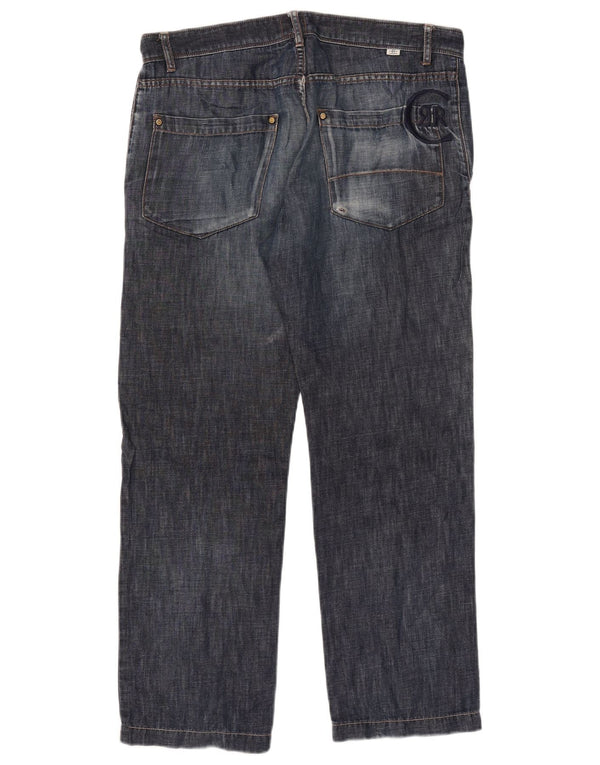 Jeans dritti da donna Cerruti 1881 IT 50 Large W35 L29 Blu navy