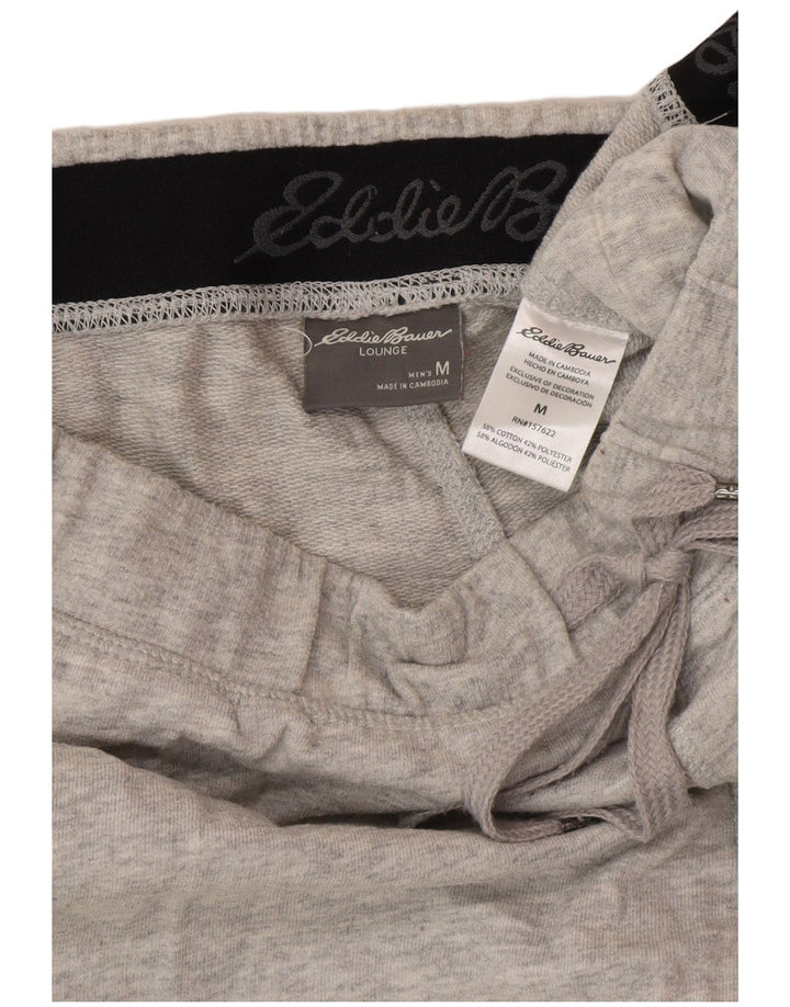 Pantaloni da tuta da uomo Eddie Bauer in cotone grigio medio