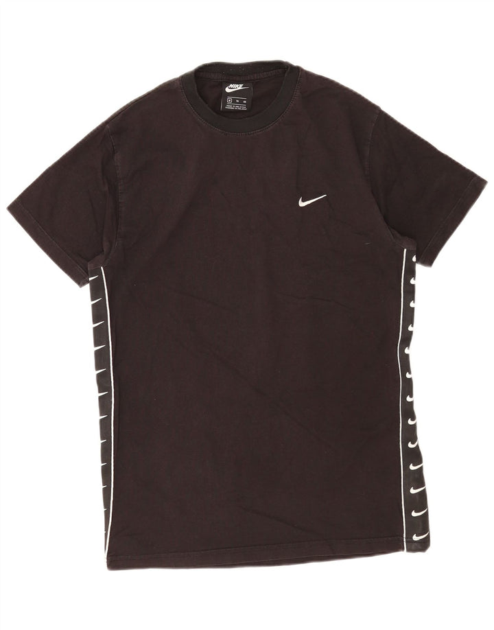 T-shirt grafica da uomo Nike Top in cotone nero medio