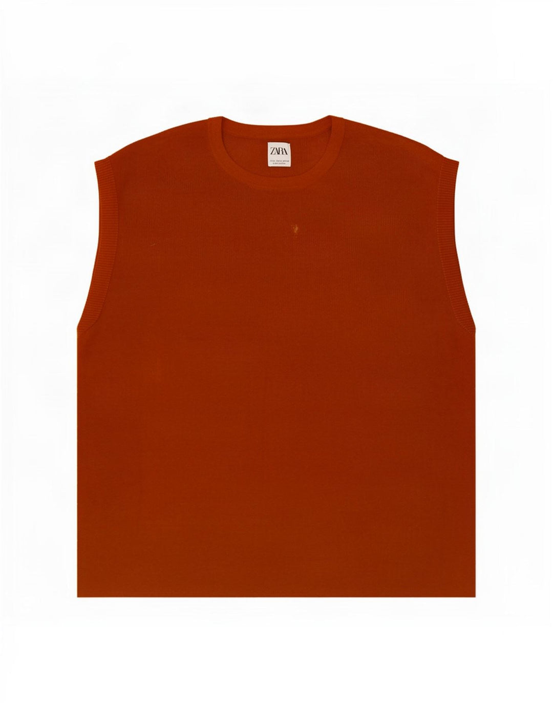 Canotta da uomo Zara XL in cotone arancione