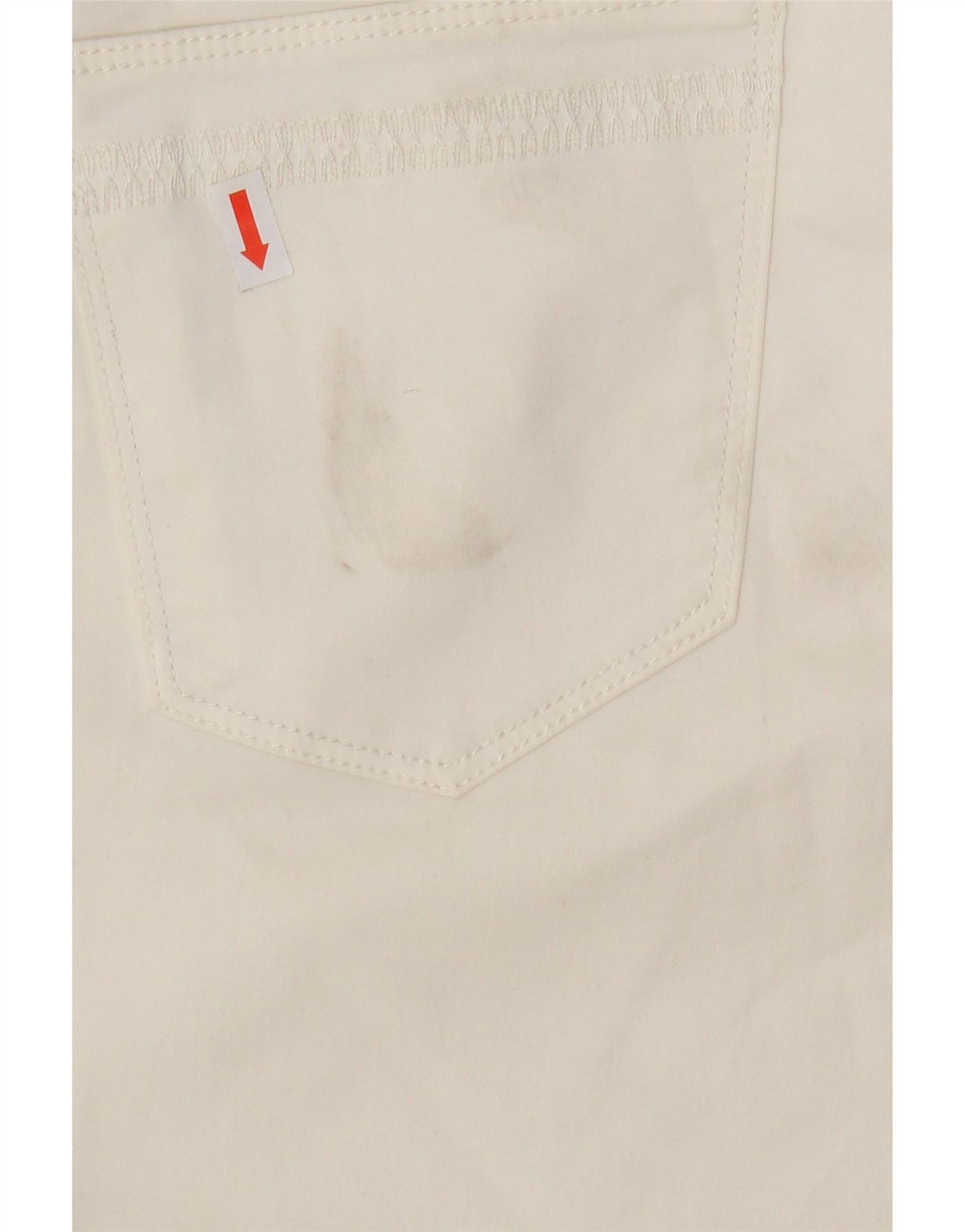 GUESS Womens Straight Casual Trousers W32 L30 White Vintage Guess and Second-Hand Guess from Messina Hembry 