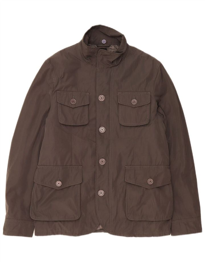 MARLBORO CLASSICS Mens Utility Jacket EU 46 Small Grey Polyester