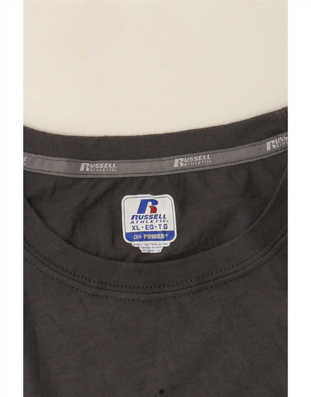T-shirt grafica da uomo Dawson Russell Athletic Top XL grigia