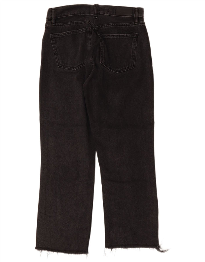 Jeans dritti da donna vintage W30 L25 cotone nero
