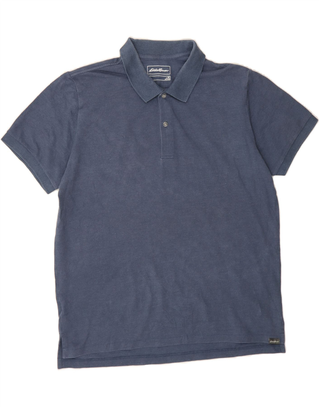 EDDIE BAUER Mens Polo Shirt XL Blue Cotton Vintage Eddie Bauer and Second-Hand Eddie Bauer from Messina Hembry 