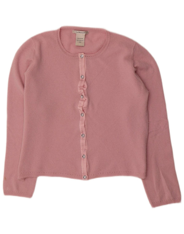 L.K. Maglione cardigan da donna Bennett UK 16 Large Pink Cashmere