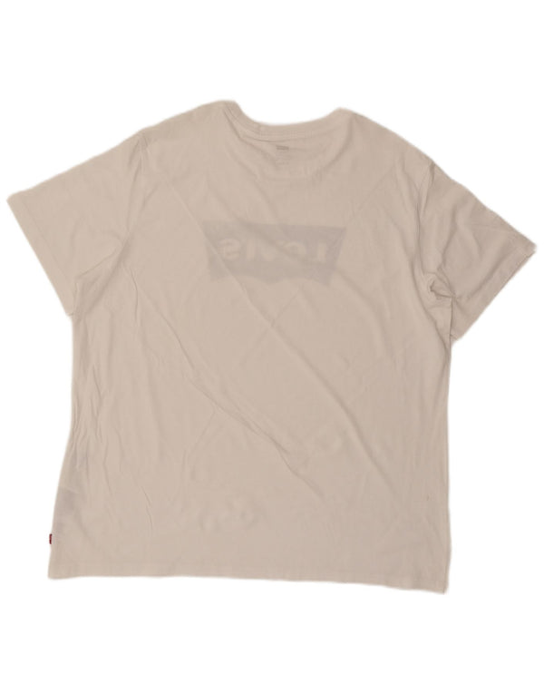 T-shirt grafica da uomo Levi's Top XL in cotone bianco