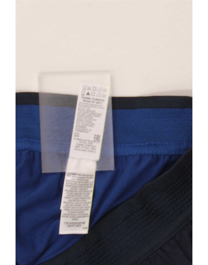 Pantaloncini sportivi da uomo Marks & Spencer grandi in poliestere blu navy