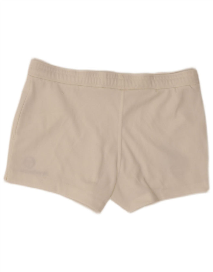 Pantaloncini sportivi grafici da uomo Sergio Tacchini EU 48 Poliestere bianco medio