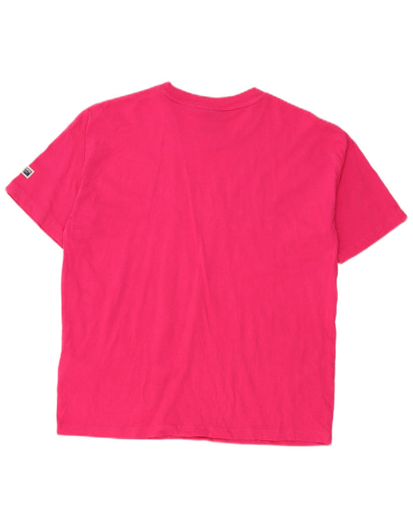 T-shirt grafica da donna a maniche corte Superdry UK 8 Small poliestere rosa