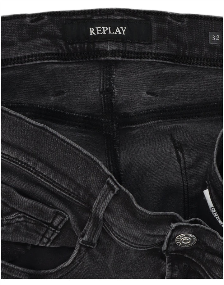 Replay Jeans slim da uomo Anbass W32 L31 neri