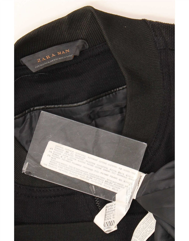 Giubbotto bomber da uomo Zara UK 42 XL poliestere nero