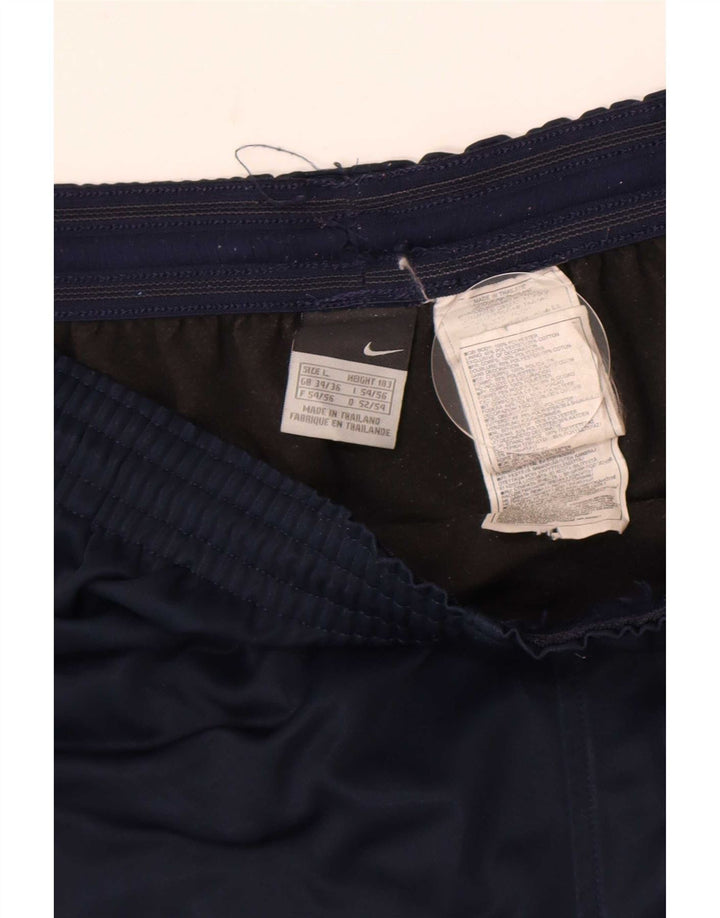 Pantaloncini sportivi da uomo Nike Large in poliestere color block blu navy