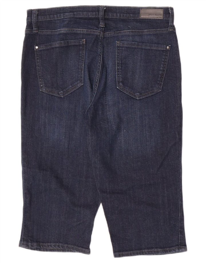Pantaloncini di jeans da donna Dkny US 8 medi W30 cotone blu navy