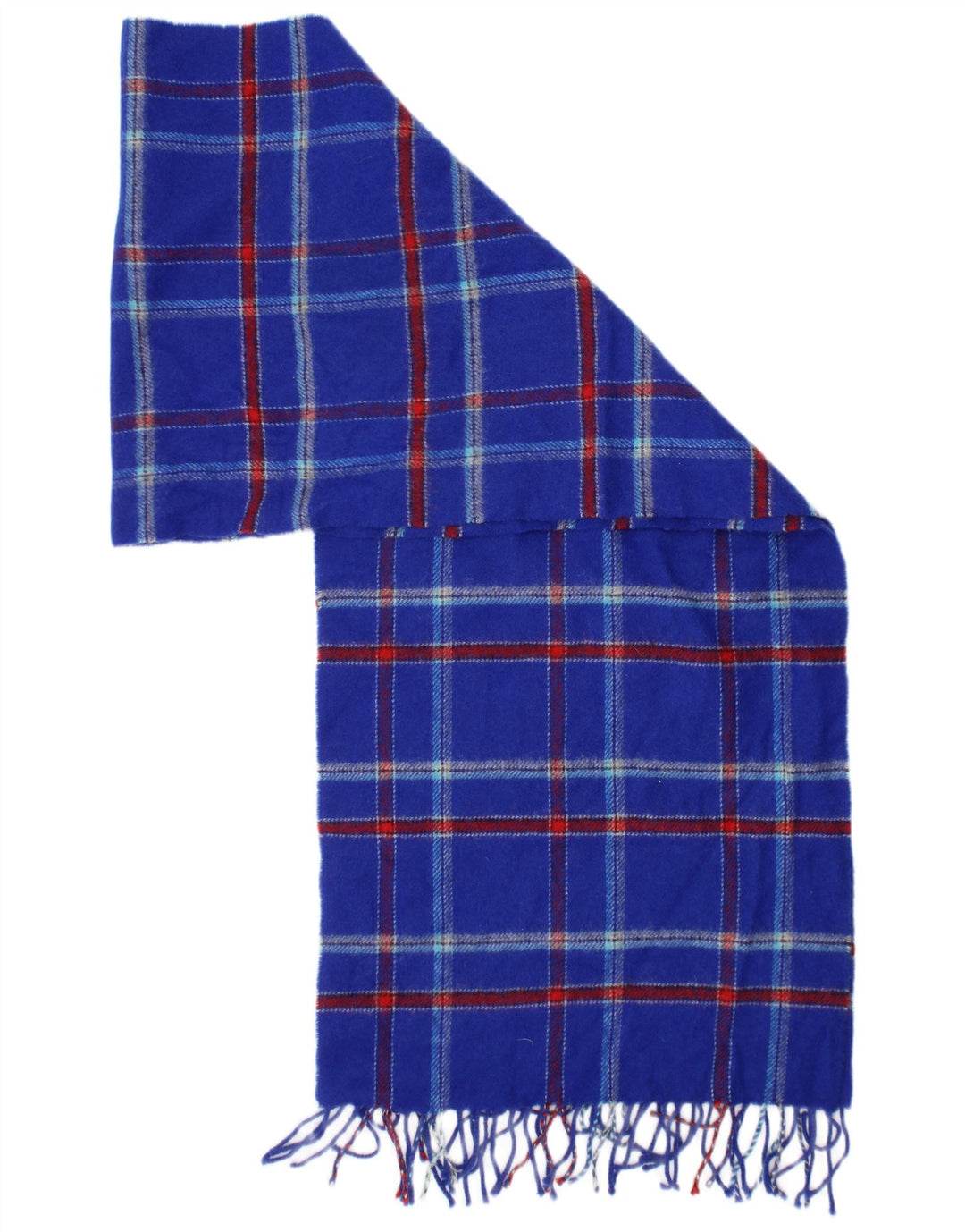 Sciarpa lavorata a maglia da uomo Jack Wills, taglia unica, classica scozzese blu