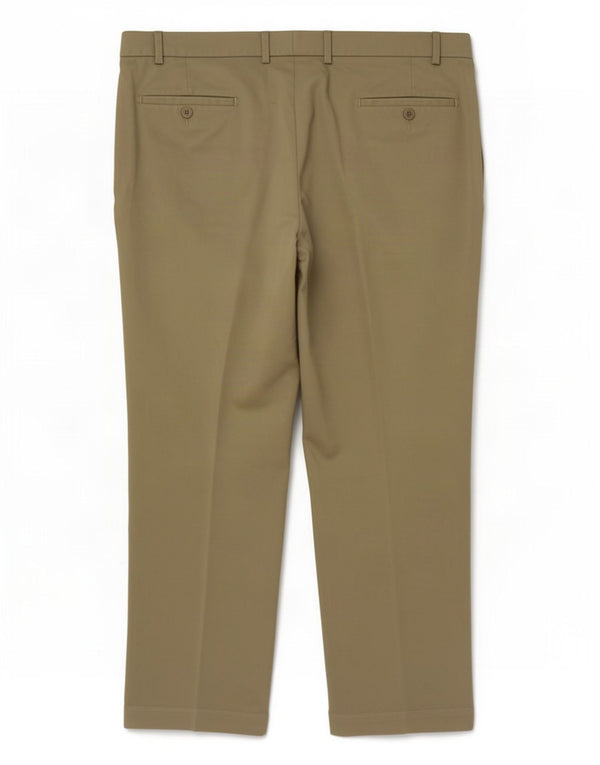 Pantaloni chino dritti da uomo Marks & Spencer W44 L31 poliestere beige