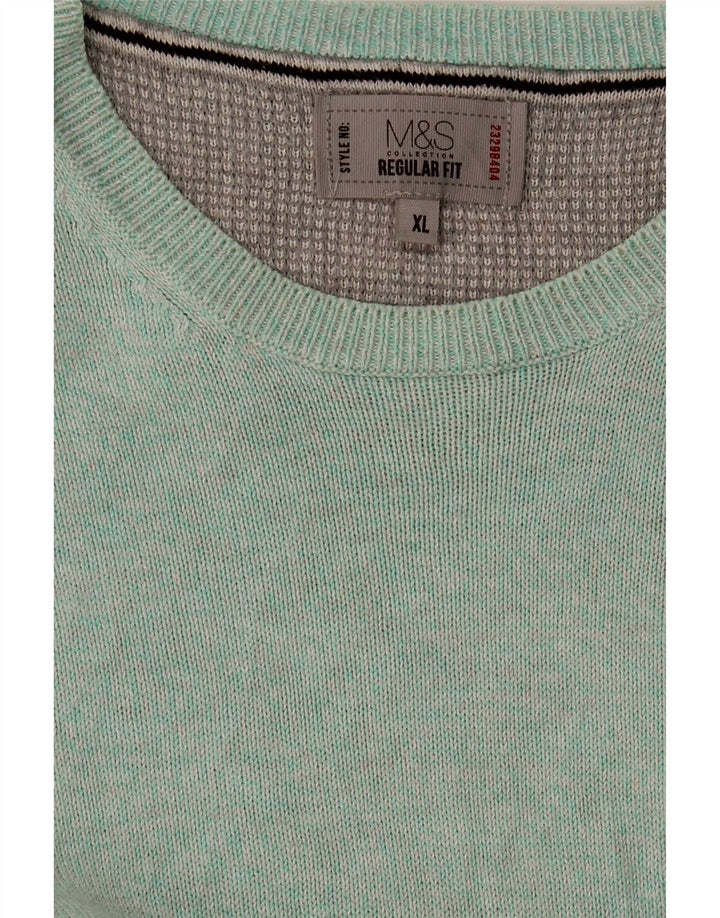 Maglione maglione girocollo vestibilità regolare da uomo Marks & Spencer XL blu