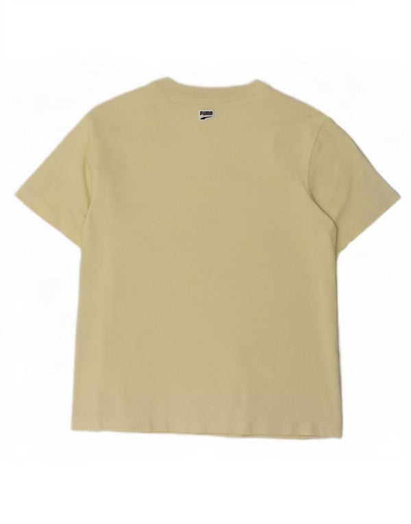 T-shirt grafica da donna Puma UK 14 media gialla