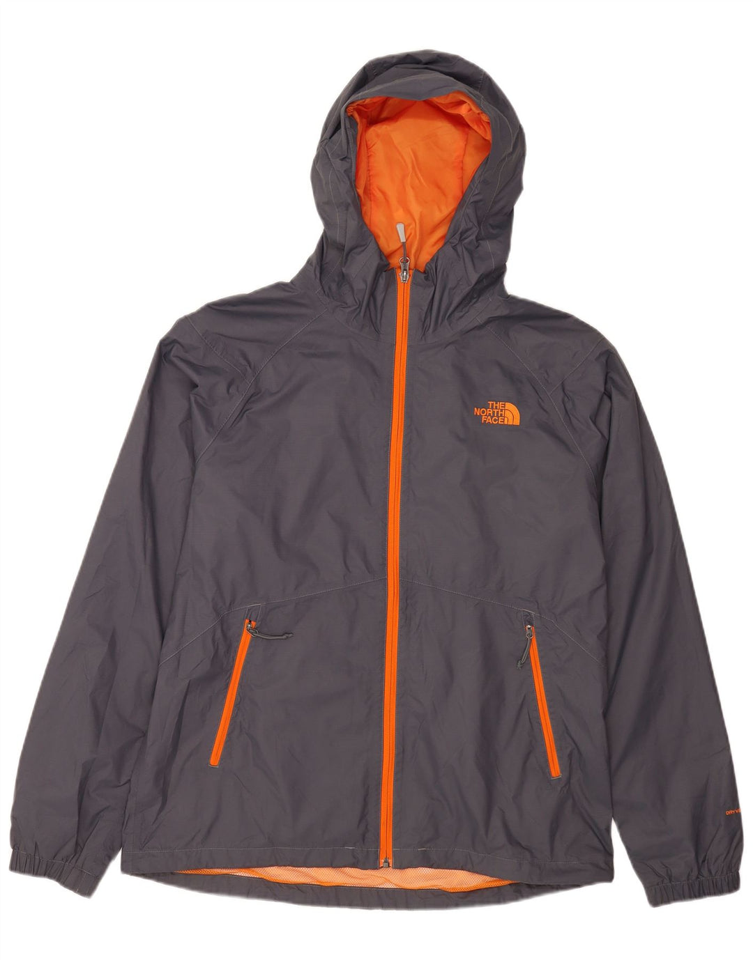 Giacca antipioggia da uomo con cappuccio The North Face UK 40 Large in nylon grigio