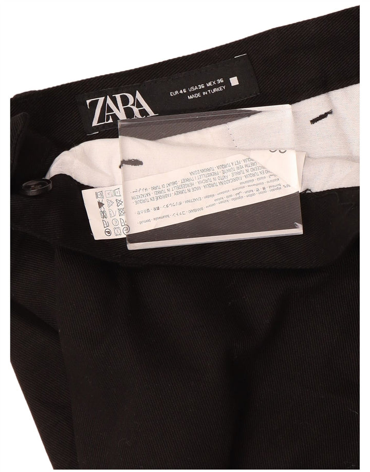 Pantaloncini chino da uomo Zara EU 46 XL W36 neri