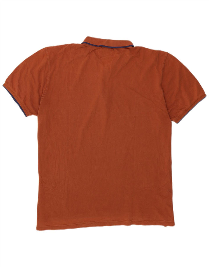 Polo da uomo Marlboro Classics 3XL a righe marroni