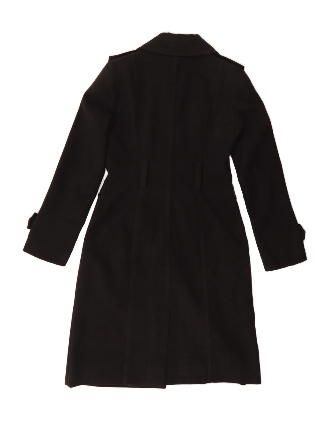 BENETTON Womens Overcoat IT 44 Medium Black Polyester Vintage Benetton and Second-Hand Benetton from Messina Hembry 