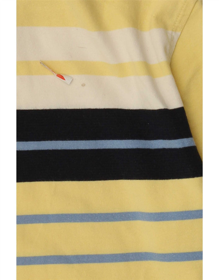 Polo da rugby da uomo Tommy Hilfiger a righe gialle medie