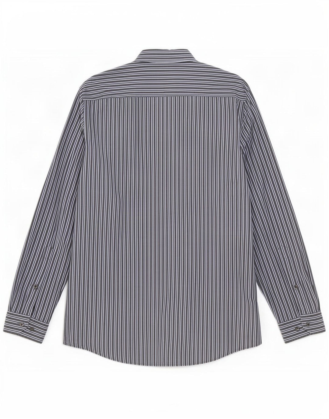 Camicia da uomo Hugo Boss taglia 40 15,5 cotone gessato medio blu navy