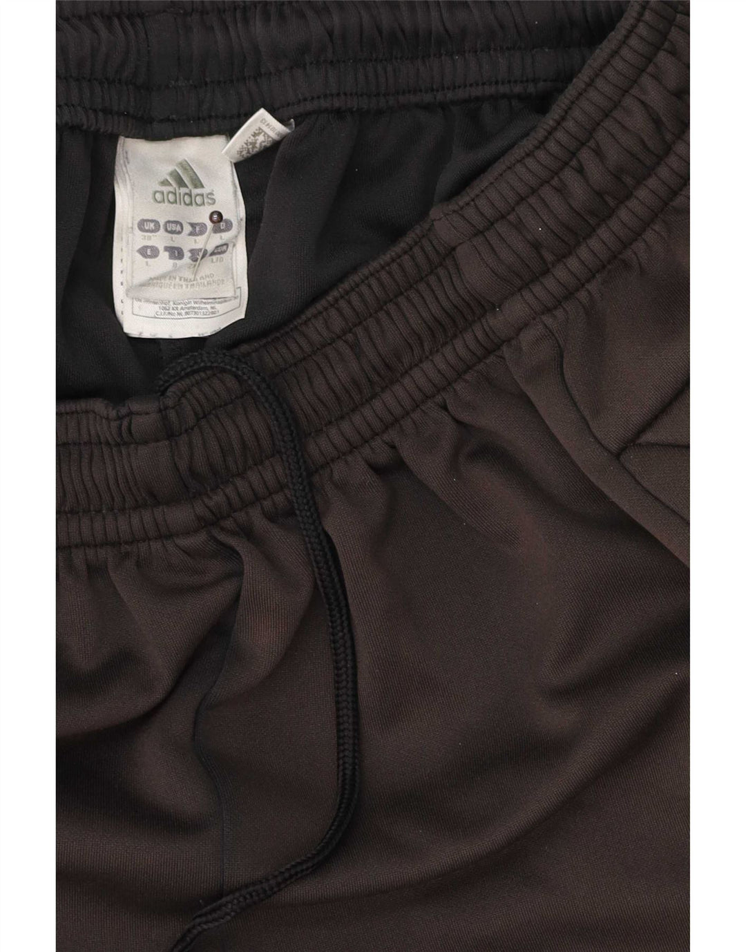 Pantaloncini sportivi da uomo Adidas grandi in poliestere nero