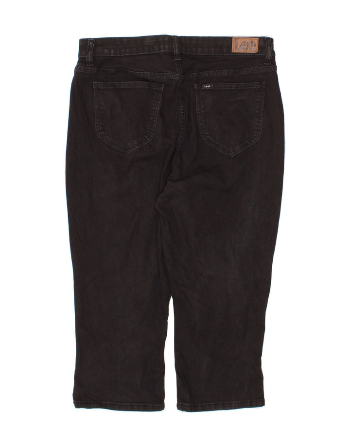 LEE Womens Capri Jeans W34 L20 Black Vintage Lee and Second-Hand Lee from Messina Hembry 