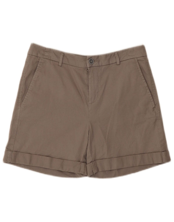 Pantaloncini chino da donna Benetton UK 8 piccoli W28 cotone grigio