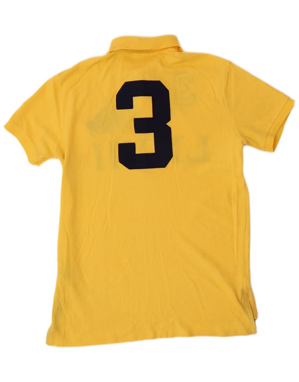 Polo Ralph Lauren da uomo con grafica polo in cotone giallo medio