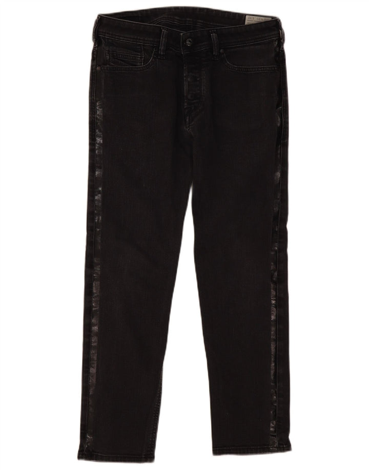 Jeans dritti da donna Diesel W29 L26 cotone grigio
