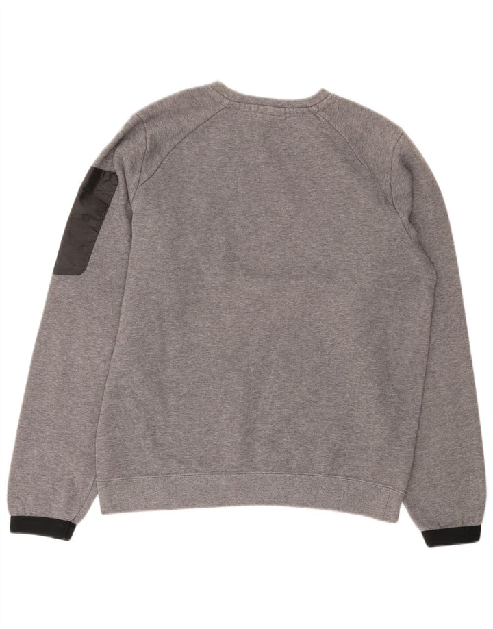 NIKE Felpa con grafica da uomo Maglione piccolo in cotone color block grigio