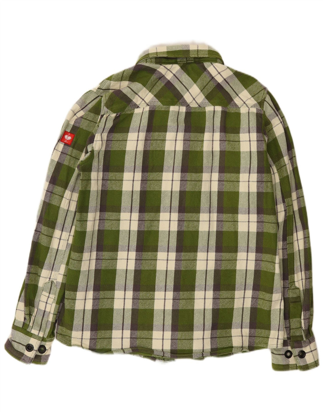 Camicia da uomo in flanella Engelbert Strauss a quadri verde medio