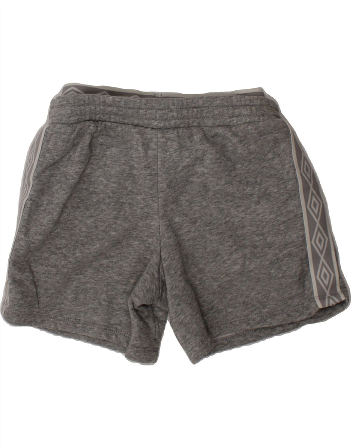 UMBRO Boys Graphic Sport Shorts 7-8 Years Medium  Grey Flecked Cotton Vintage Umbro and Second-Hand Umbro from Messina Hembry 