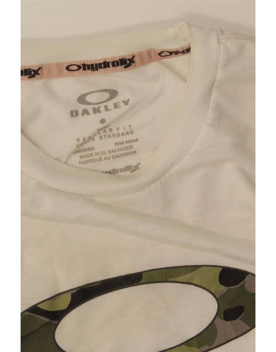 T-shirt grafica da uomo con vestibilità regolare Oakley, colore bianco medio