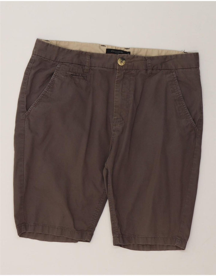 Pantaloncini chino da uomo Pierre Cardin medi W36 cotone grigio