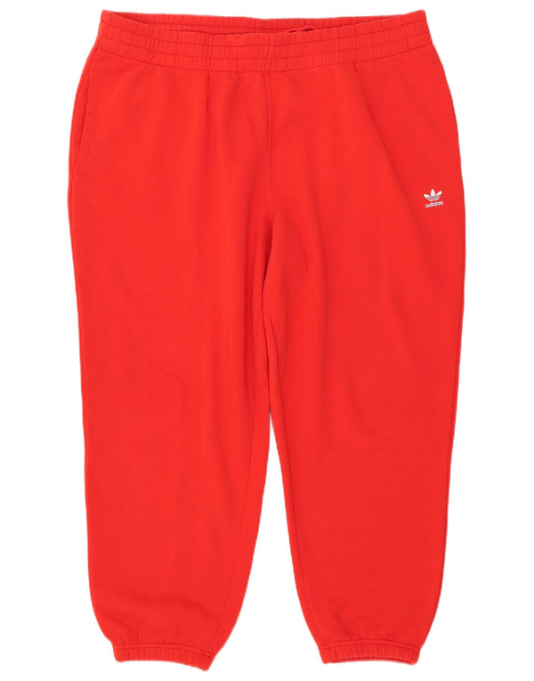 Pantaloni da tuta da donna Adidas Joggers UK 24/26 2XL Rosso Cotone