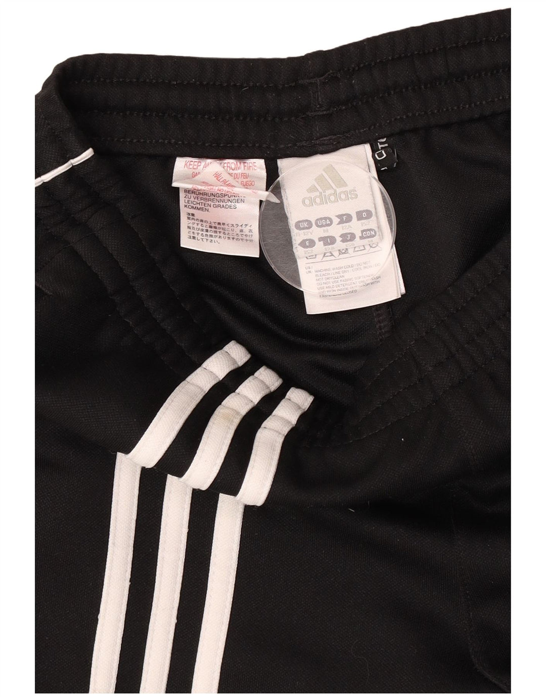 Pantaloni della tuta Adidas Climalite da ragazzo 11-12 anni in poliestere nero
