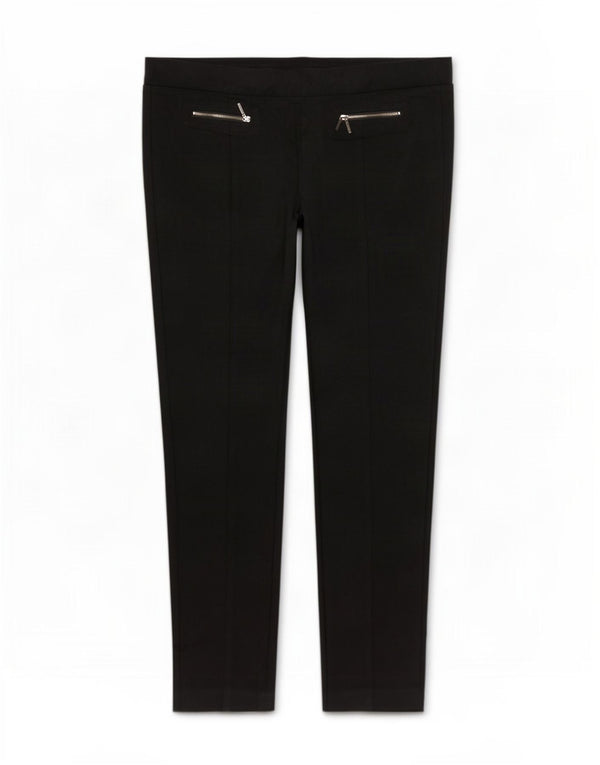 Pantaloni casual dritti da donna Marks & Spencer UK 16 Large W34 L26 Neri