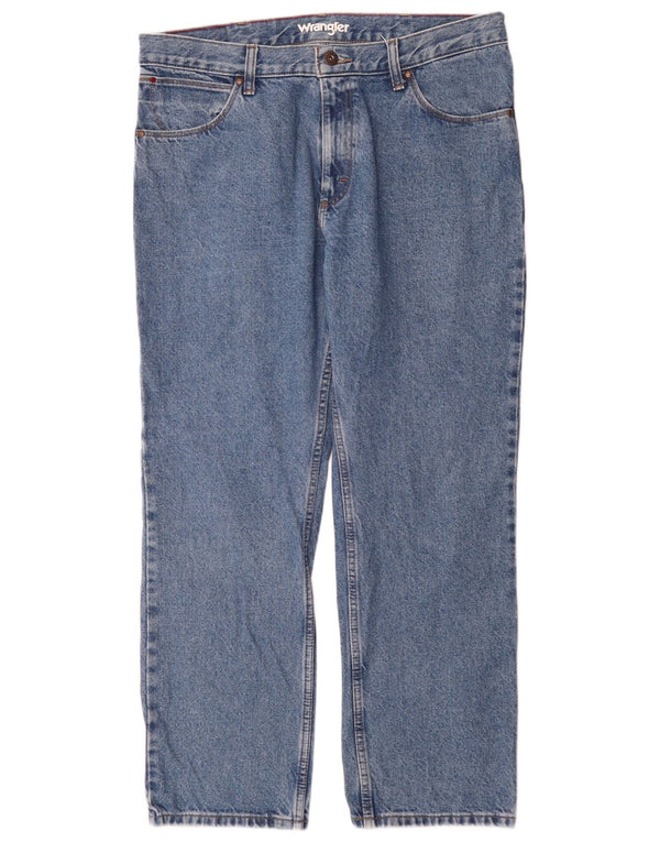 Jeans dritti da uomo Wrangler W36 L30 cotone blu