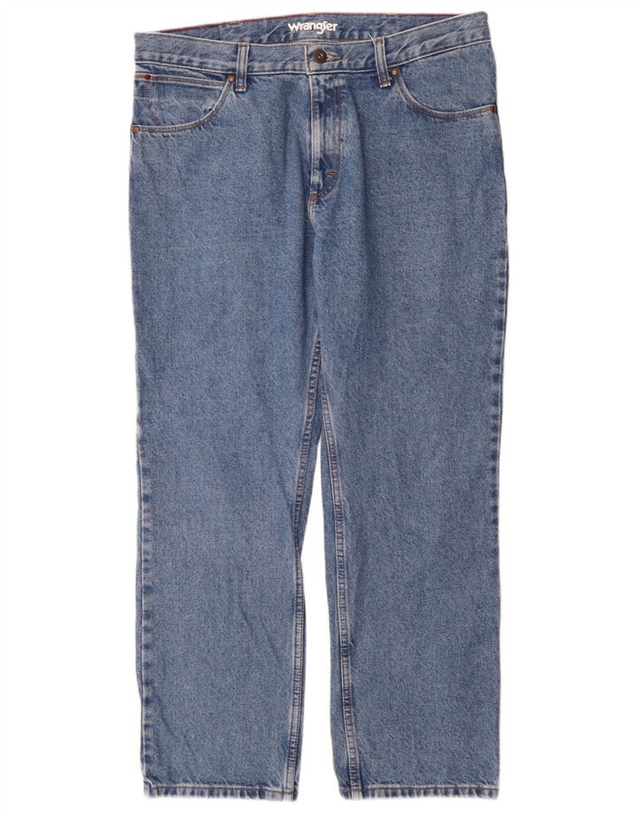 Jeans dritti da uomo Wrangler W36 L30 cotone blu